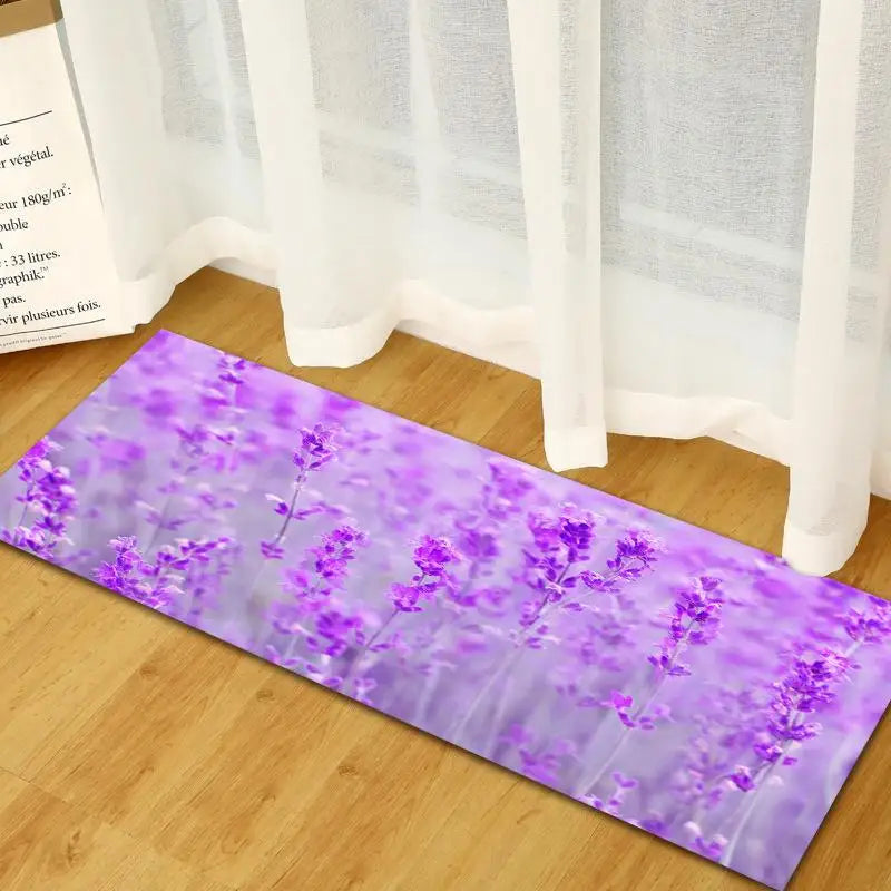Tapis de cuisine lavande