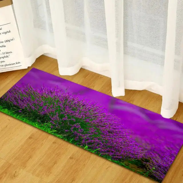 Tapis de cuisine lavande