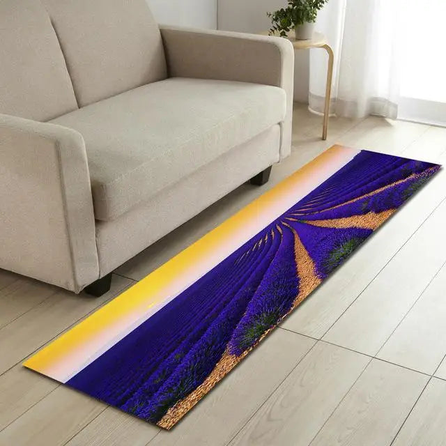 Tapis de cuisine lavande