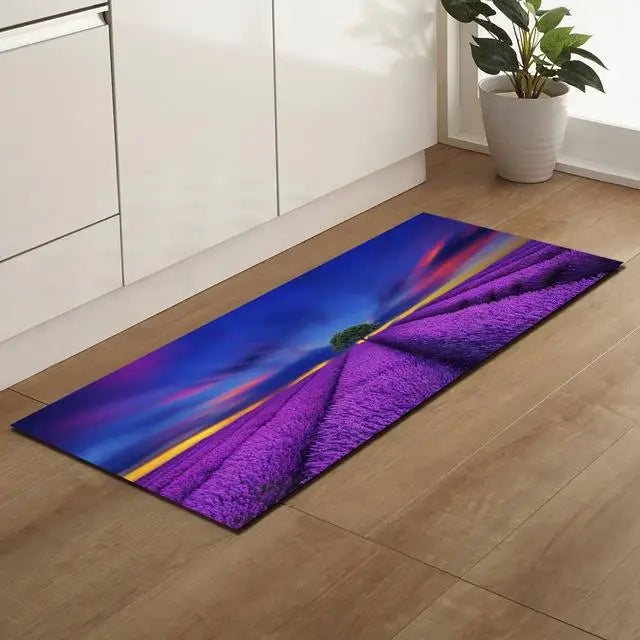 Tapis de cuisine lavande