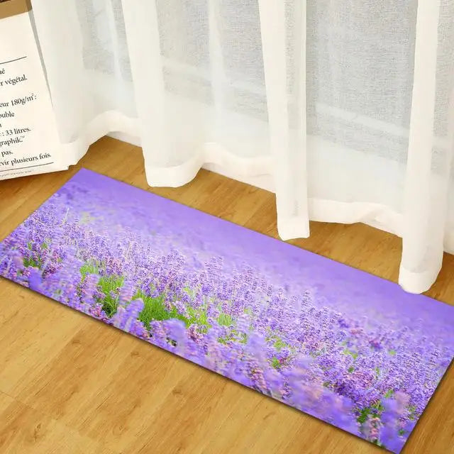 Tapis de cuisine lavande
