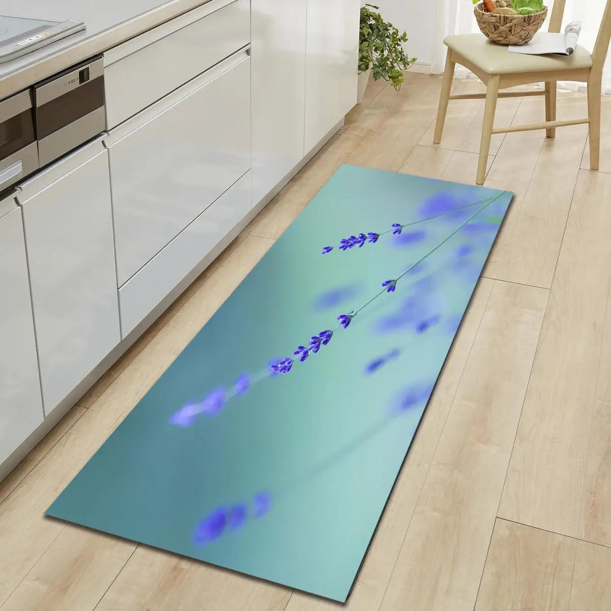 Tapis de cuisine lavande