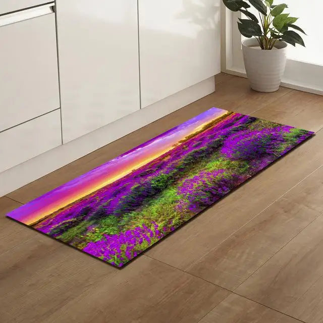 Tapis de cuisine lavande
