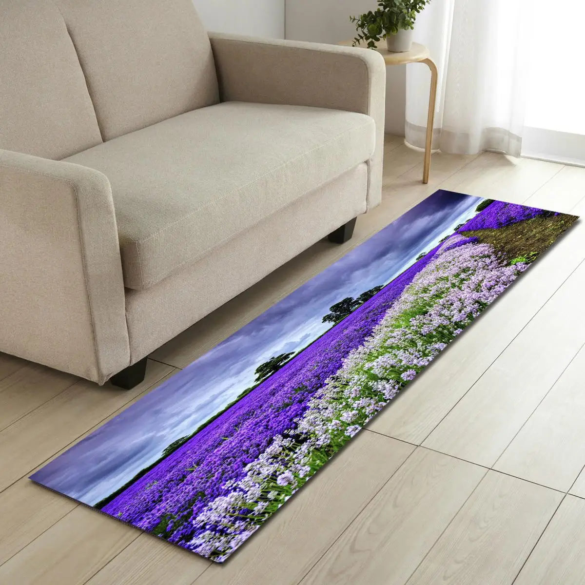 Tapis de cuisine lavande