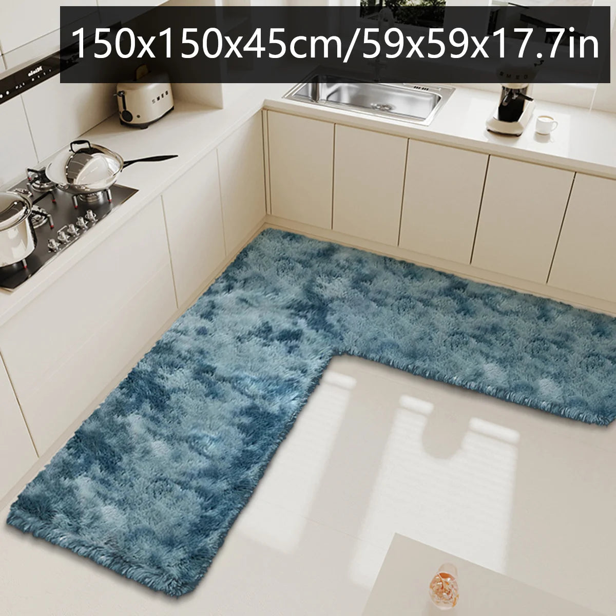 tapis de cuisine beton