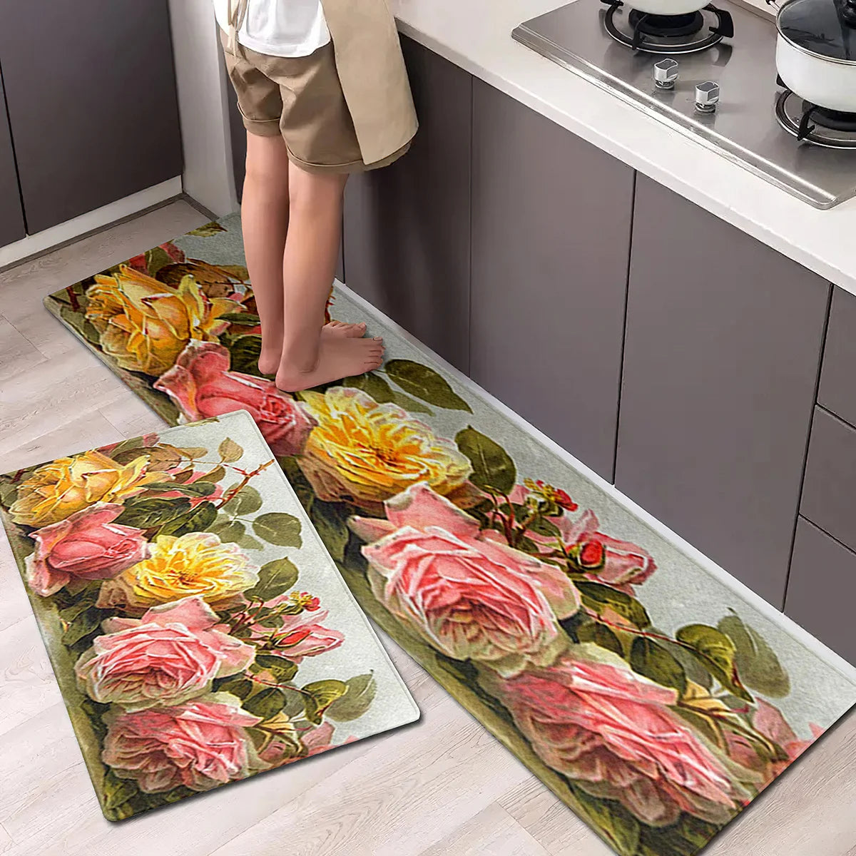 Tapis de cuisine imprimé