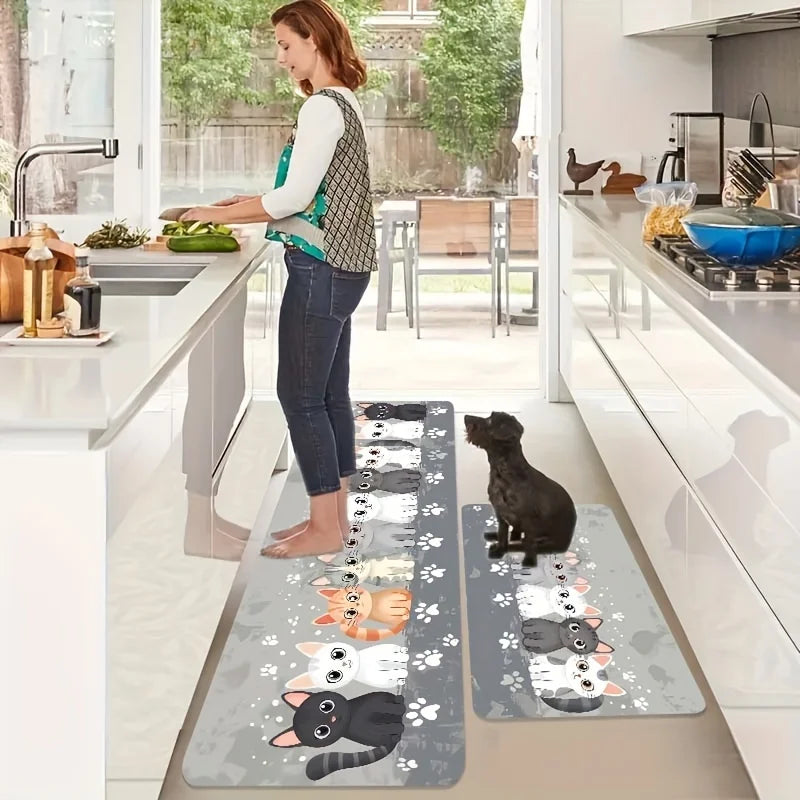 tapis de cuisine chat