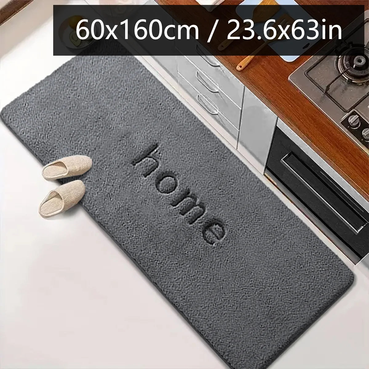 tapis de cuisine ardoise