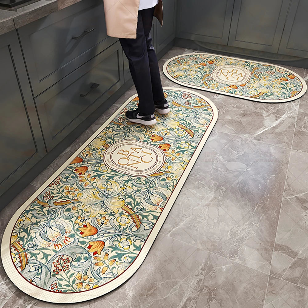 tapis de cuisine arrondi