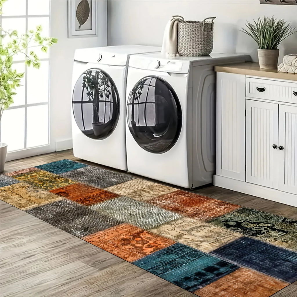 tapis de cuisine colore patchwork