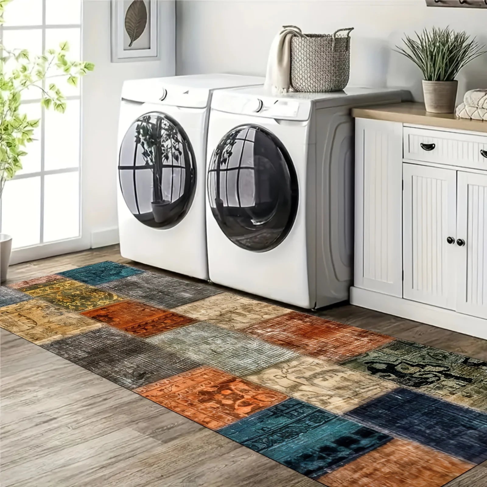 tapis de cuisine colore patchwork