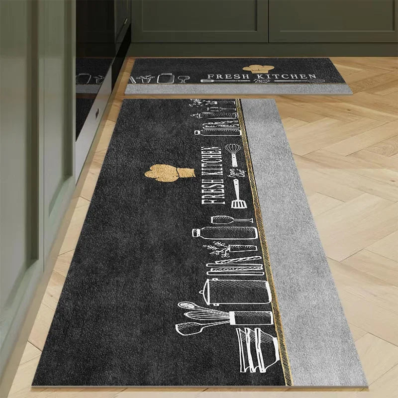 tapis de cuisine chic contemporain