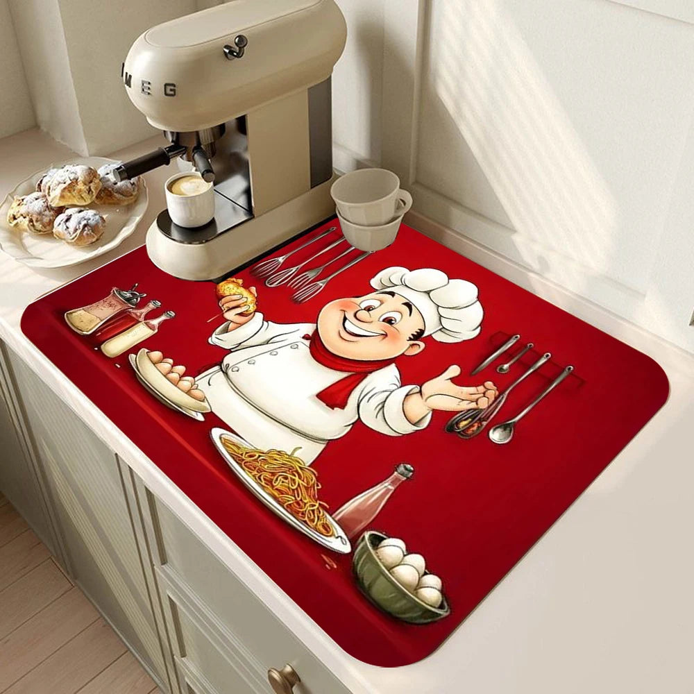 mini tapis de cuisine