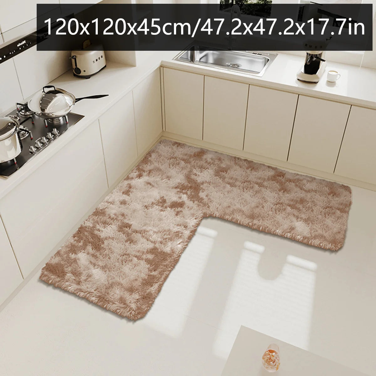 tapis de cuisine beton