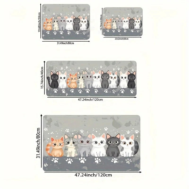 tapis de cuisine chat