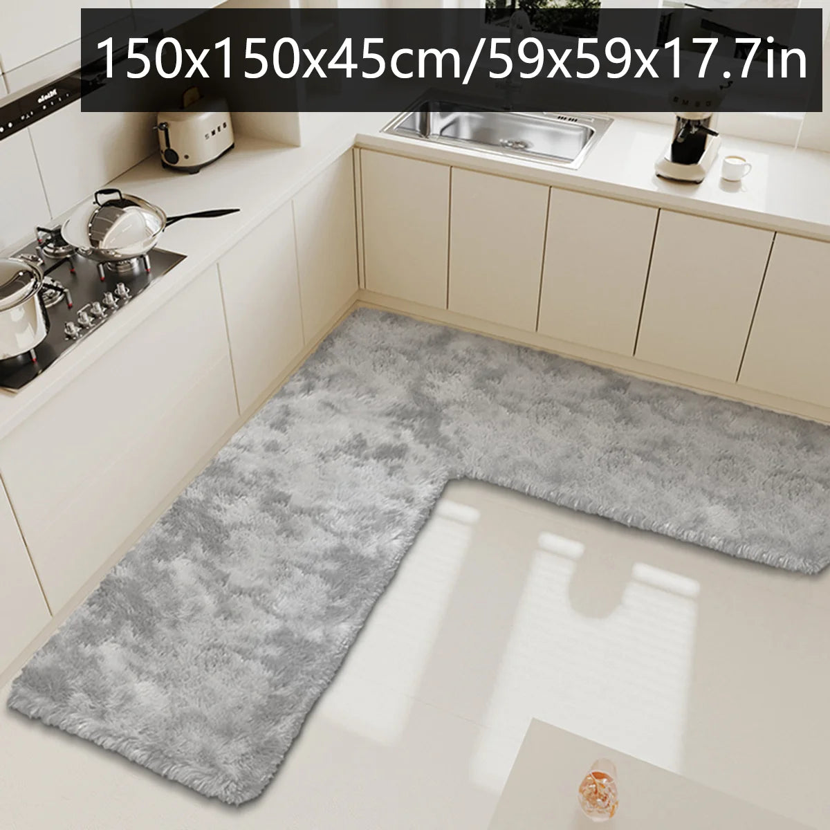 tapis de cuisine beton
