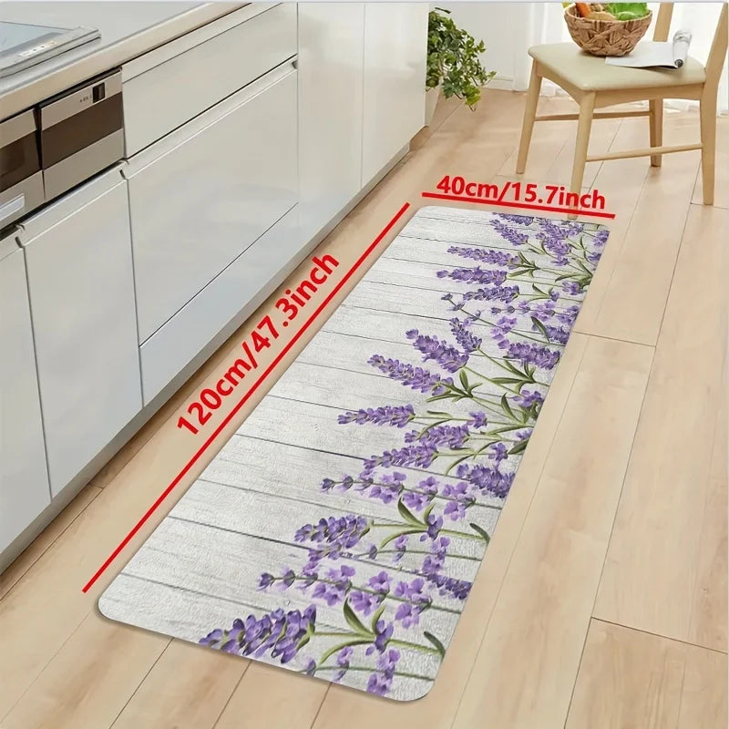 tapis de cuisine violet