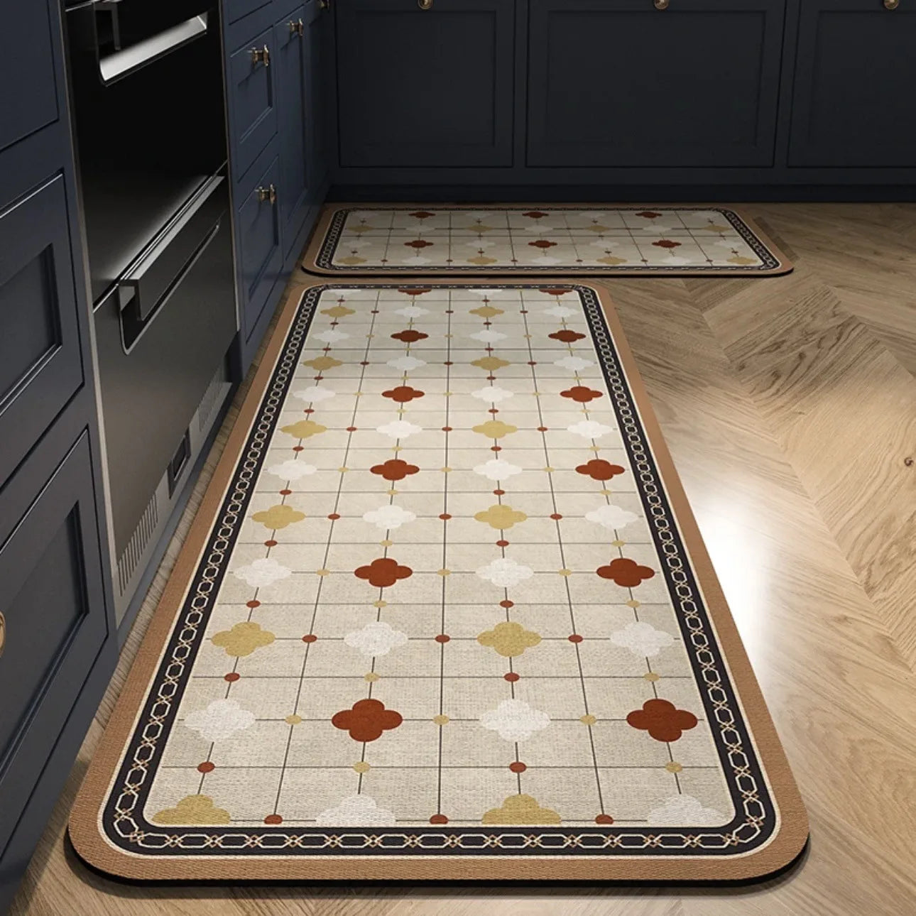 Tapis de cuisine carreaux de ciment