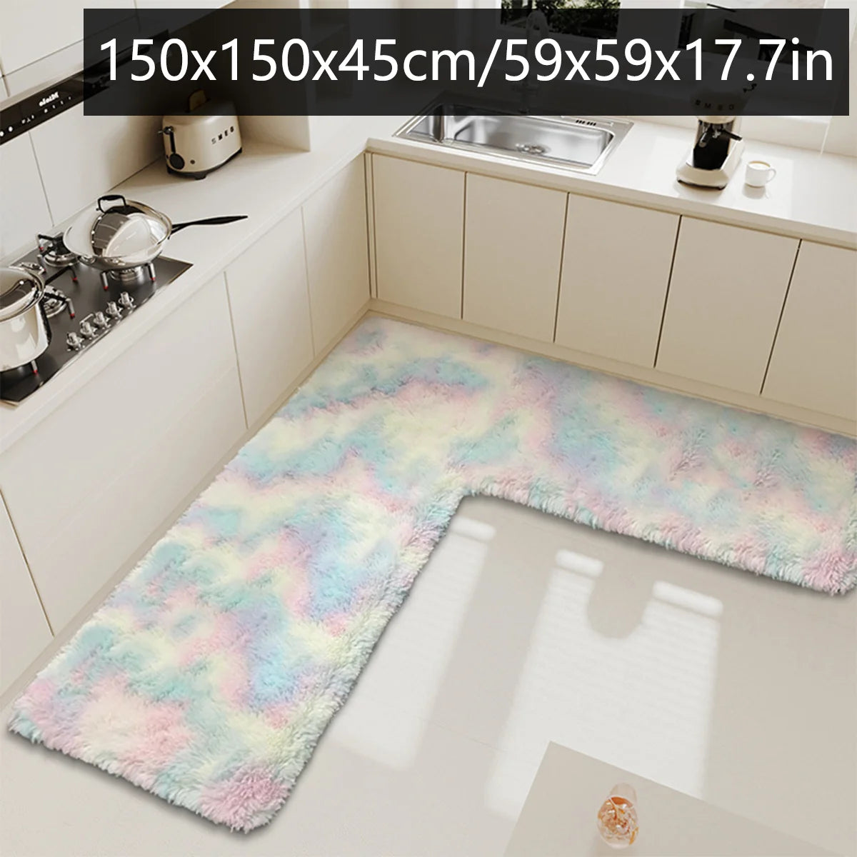 tapis de cuisine beton