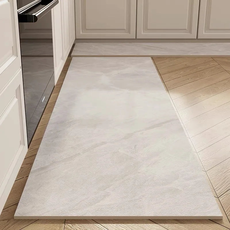tapis de cuisine blanc