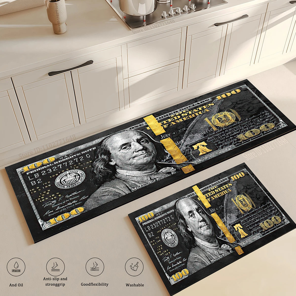 tapis de cuisine amerique