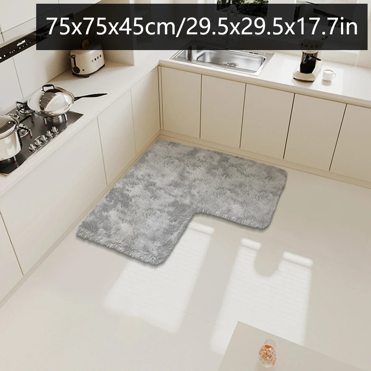 tapis de cuisine beton