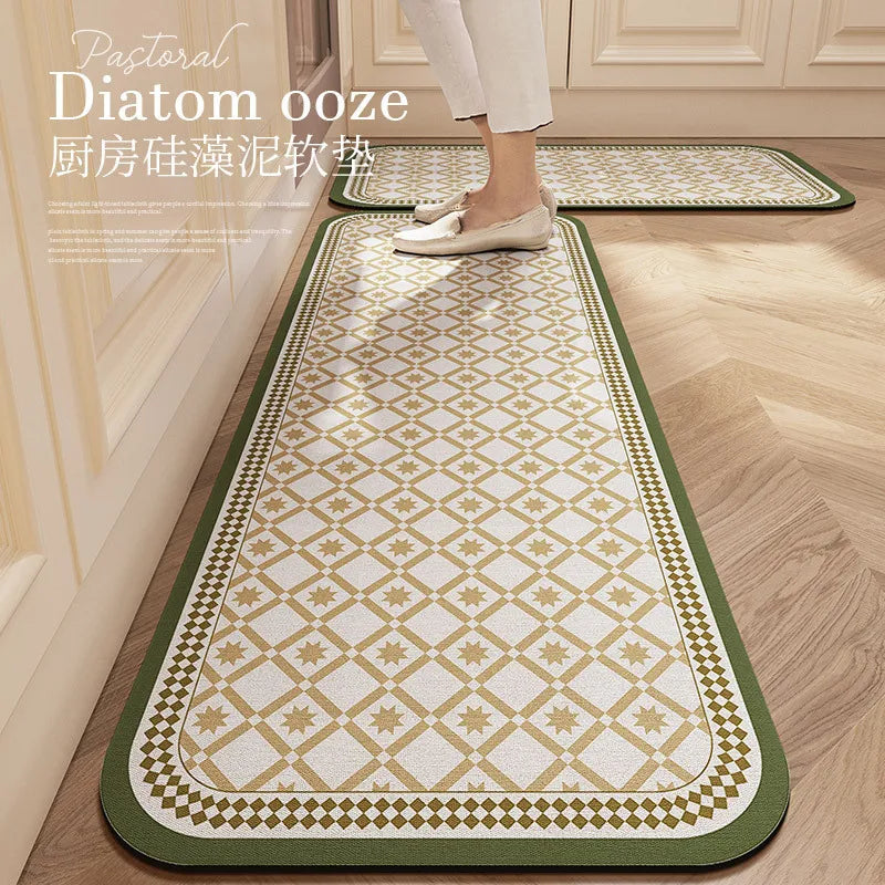 Tapis de cuisine carreaux de ciment