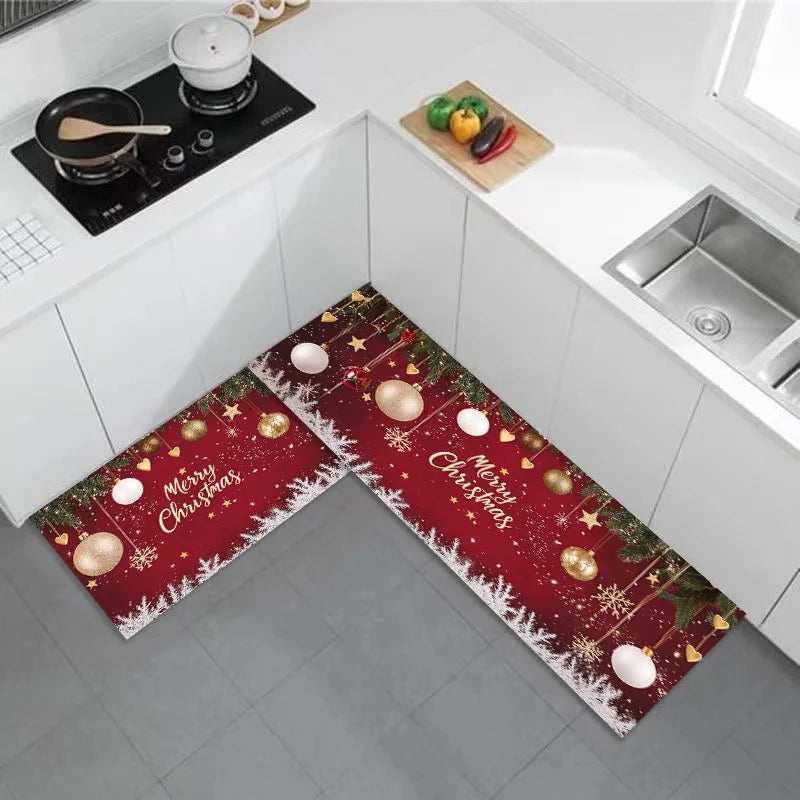 tapis de cuisine noel