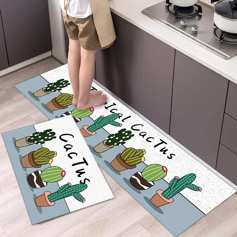 lot de 2 tapis de cuisine vinyle