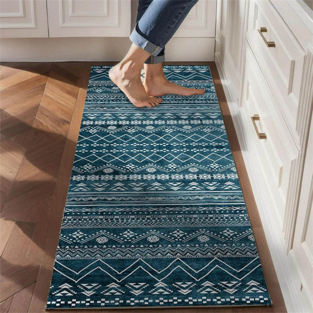 Tapis de cuisine vert anis