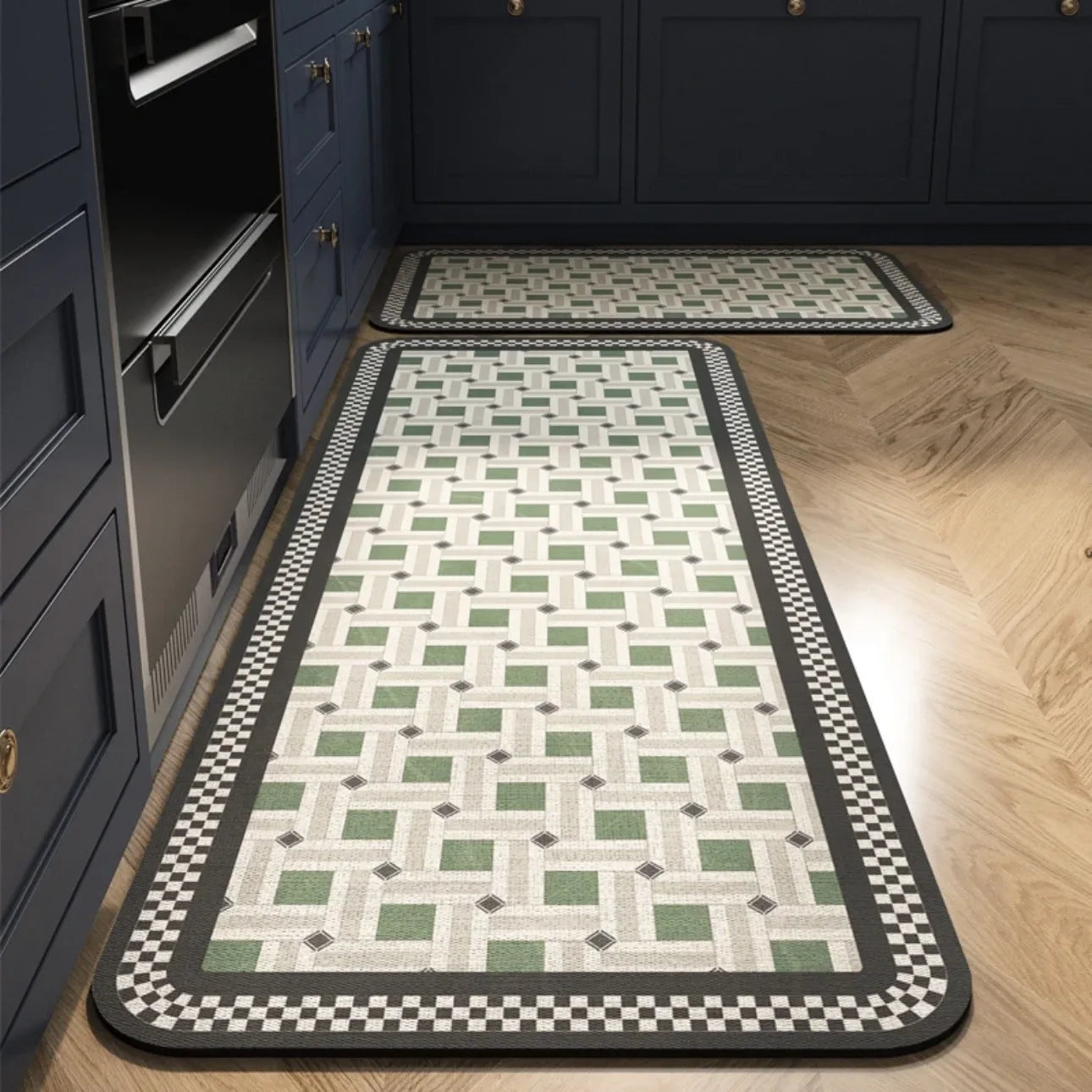 Tapis de cuisine carreaux de ciment