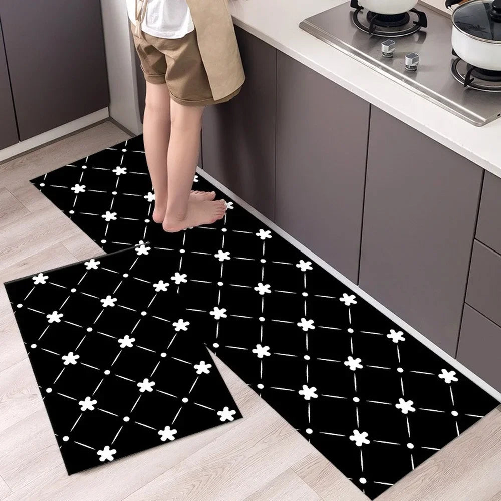 lot de 2 tapis de cuisine vinyle