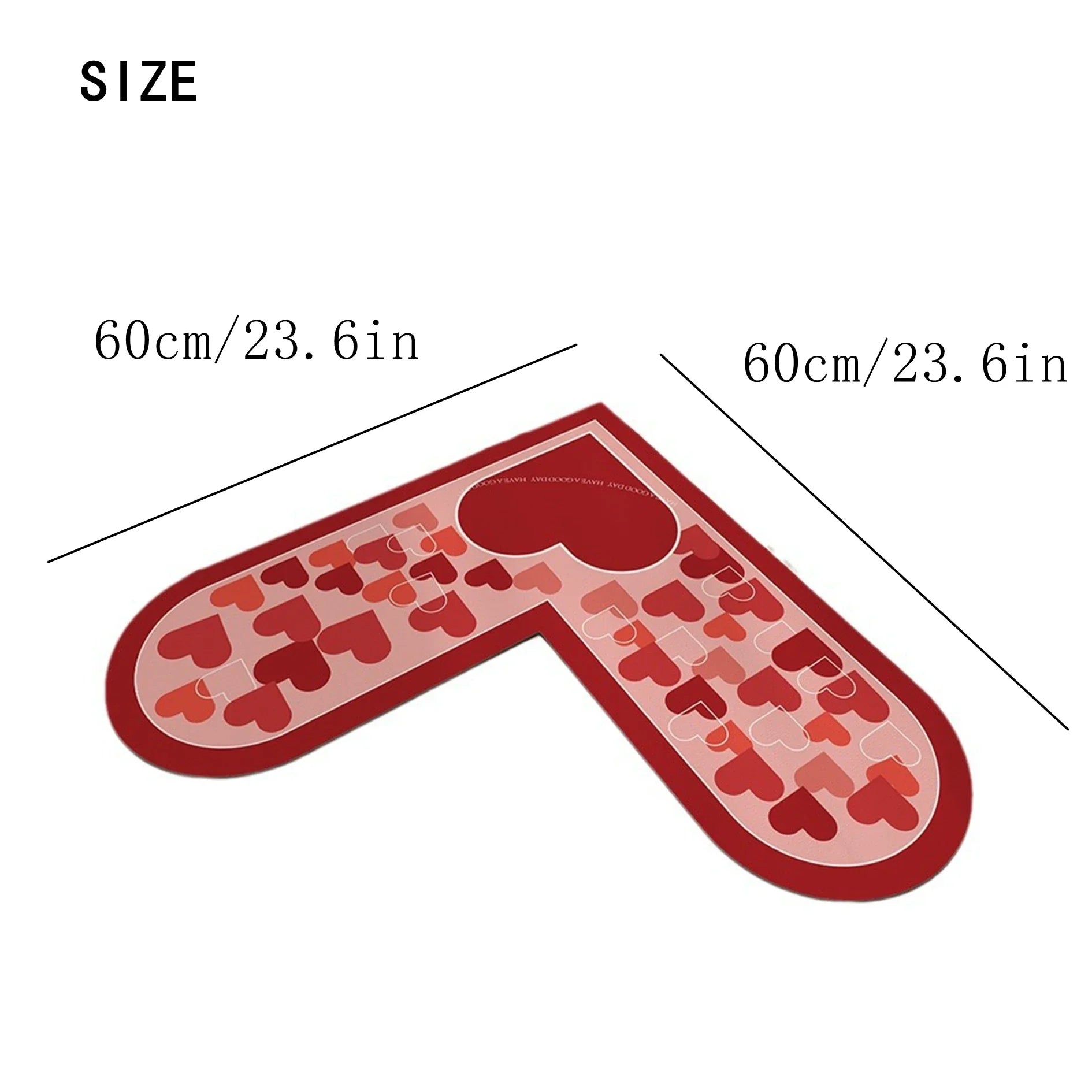 Tapis de cuisine rouge design