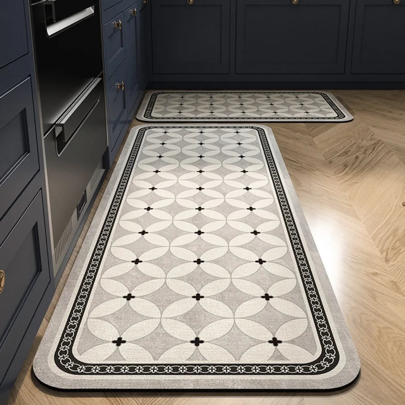 Tapis de cuisine carreaux de ciment