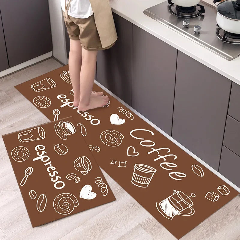 lot de 2 tapis de cuisine vinyle