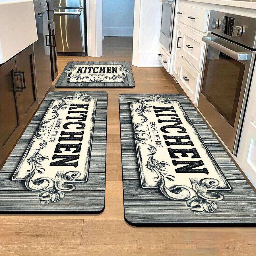 tapis de cuisine au sèche linge