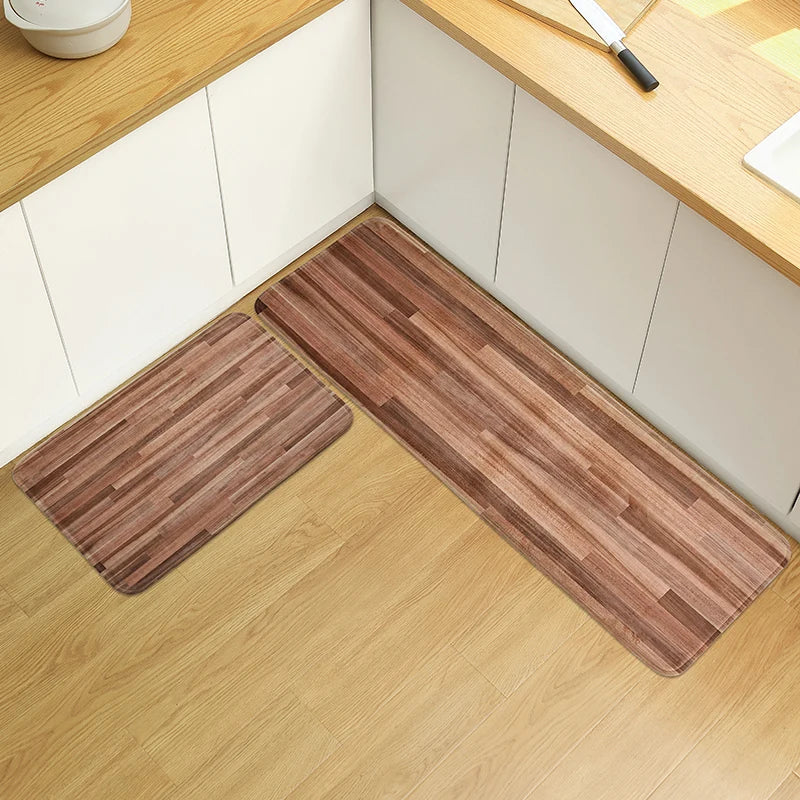 Tapis de cuisine terracotta