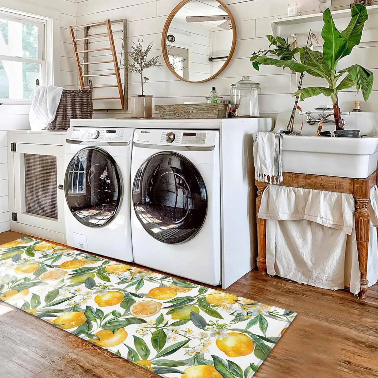tapis de cuisine avec citrons