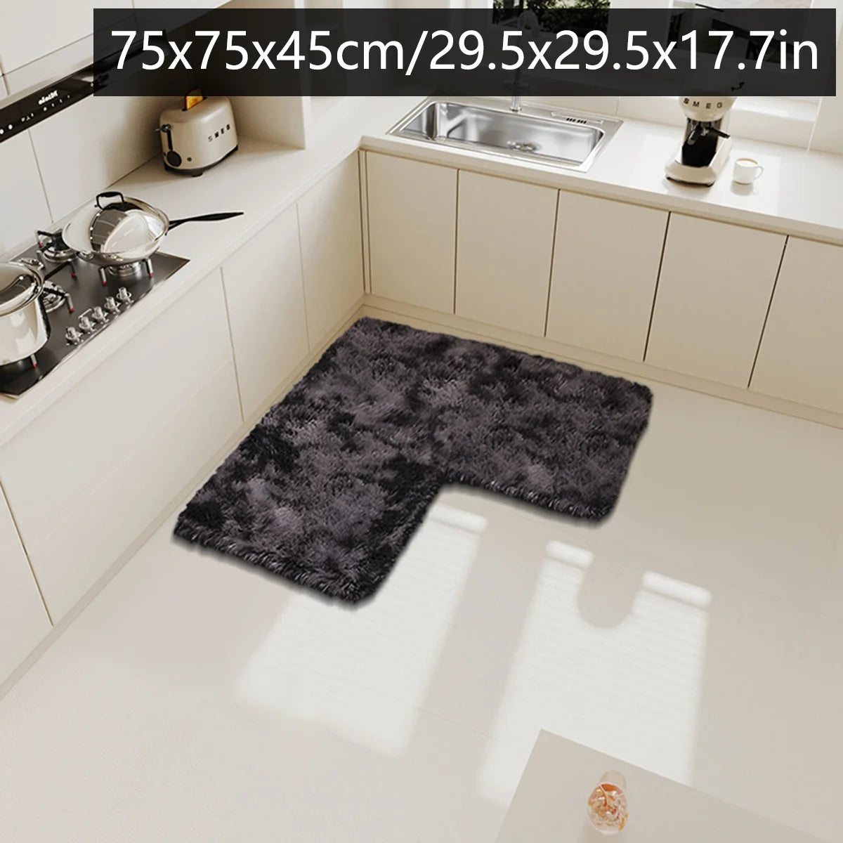 tapis de cuisine beton