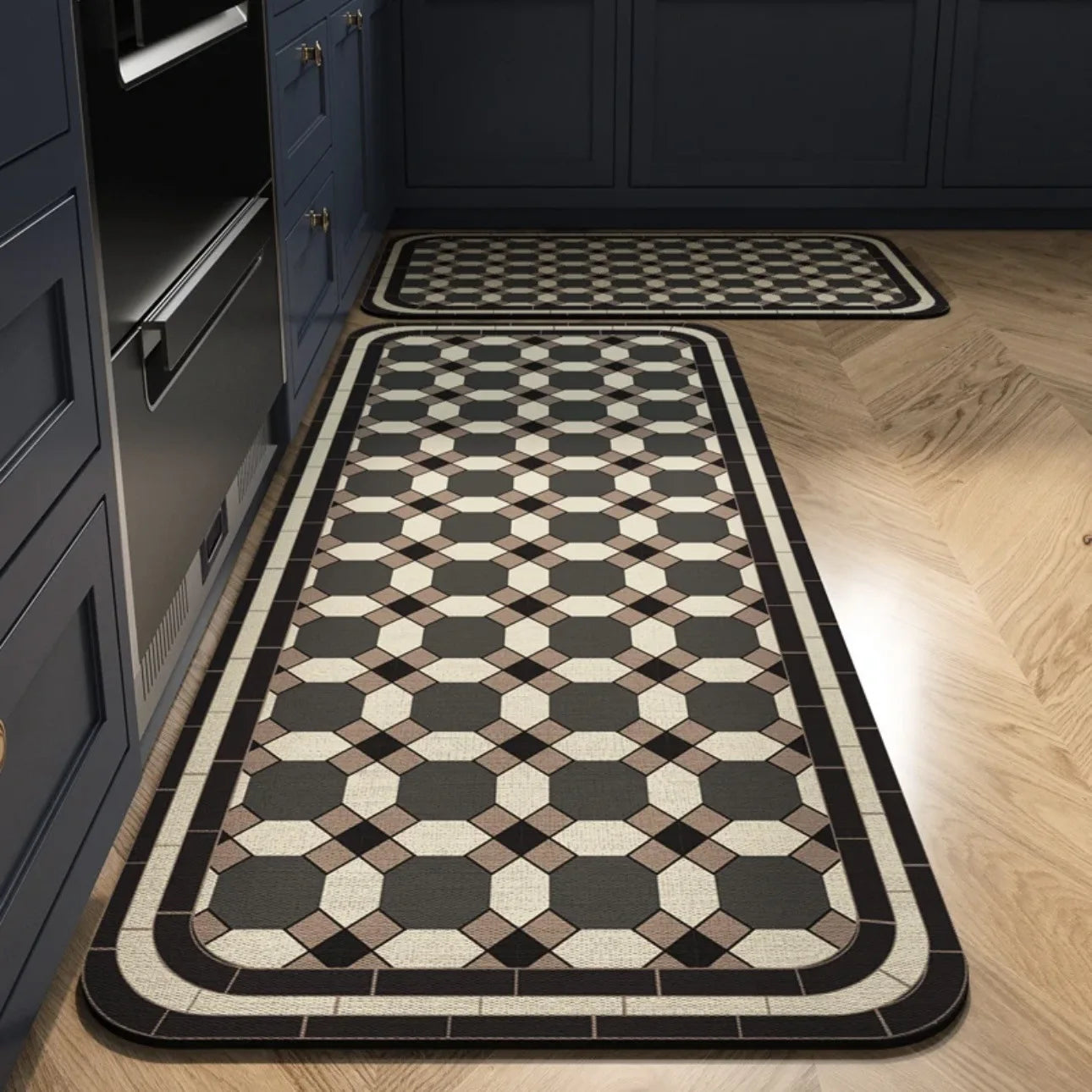 Tapis de cuisine carreaux de ciment