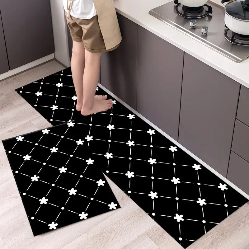 lot de 2 tapis de cuisine vinyle