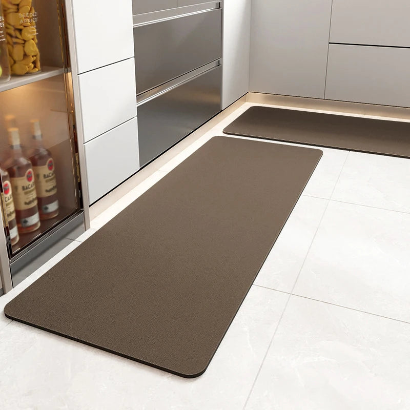Tapis de cuisine beige