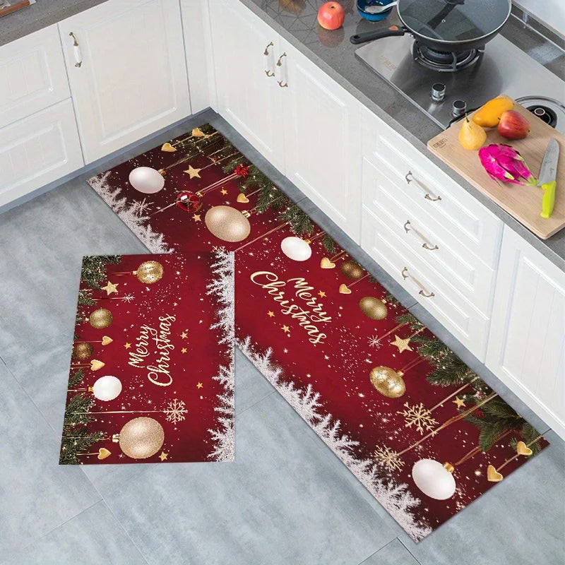 tapis de cuisine noel