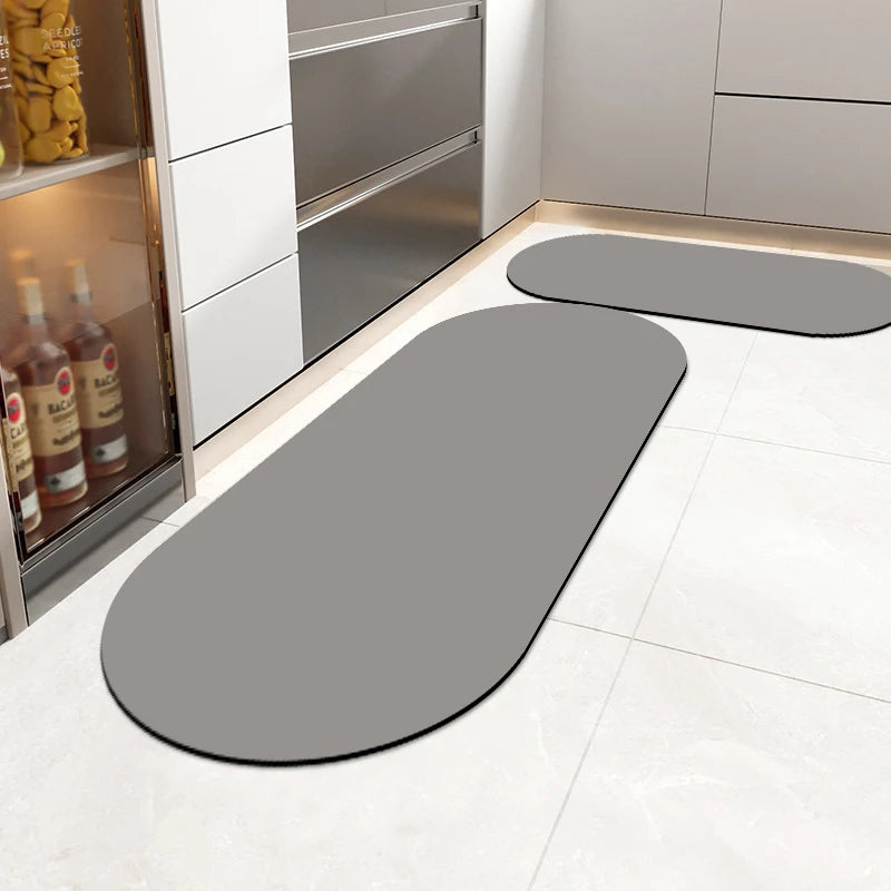Tapis de cuisine beige