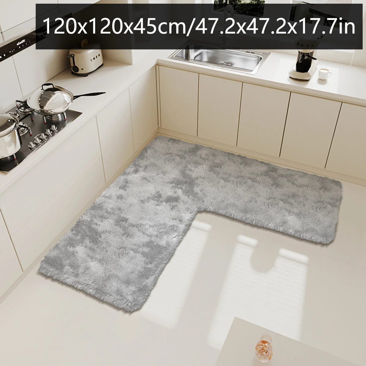 tapis de cuisine beton
