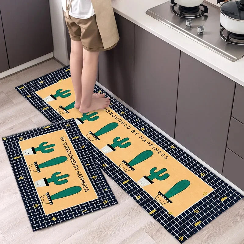 lot de 2 tapis de cuisine vinyle