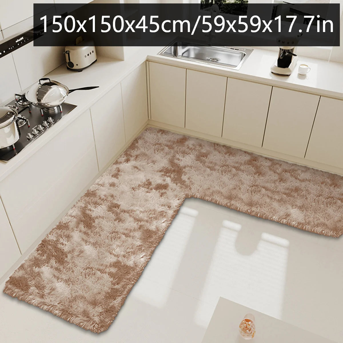 tapis de cuisine beton