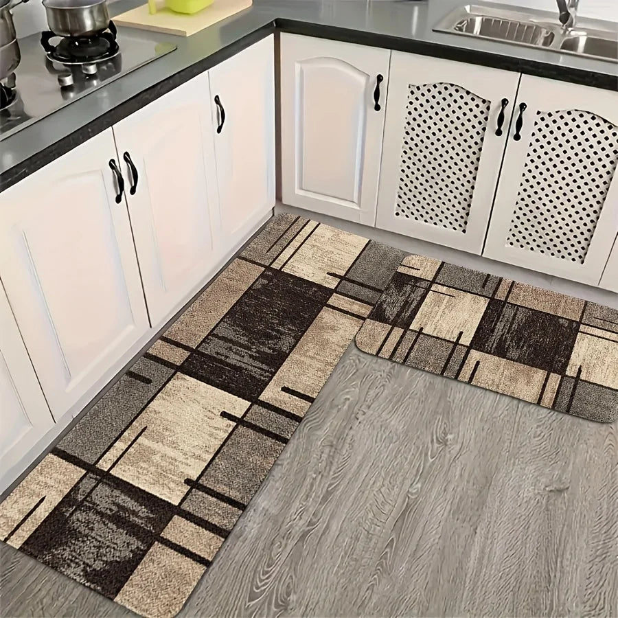 long tapis de cuisine chocolat