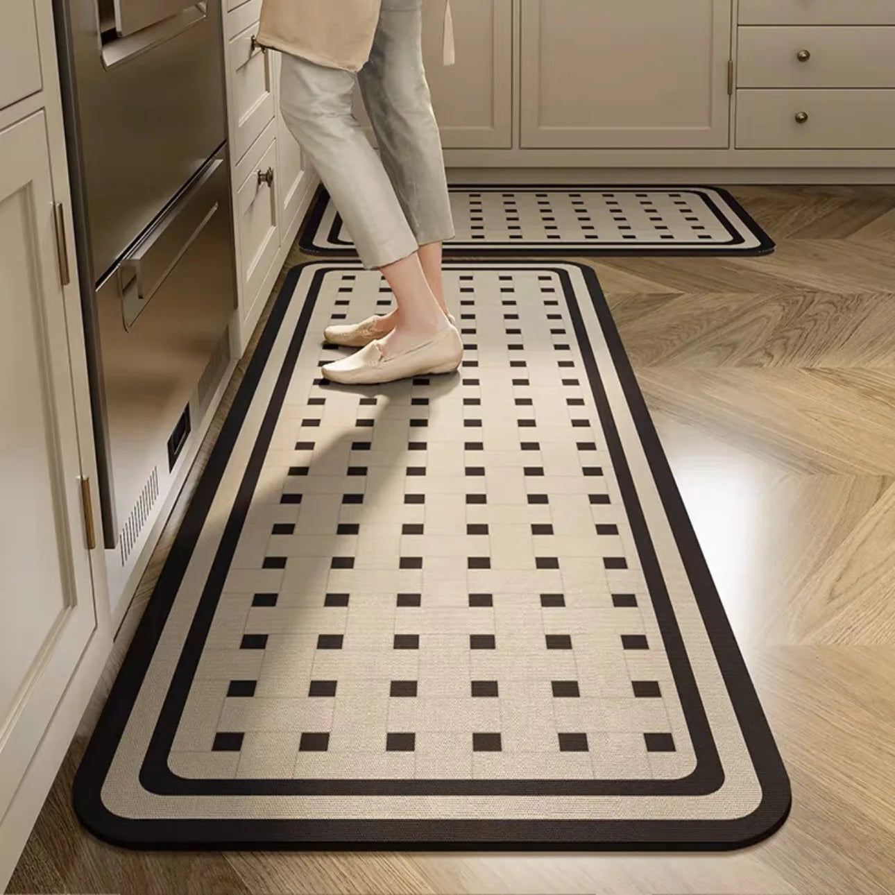 Tapis de cuisine carreaux de ciment