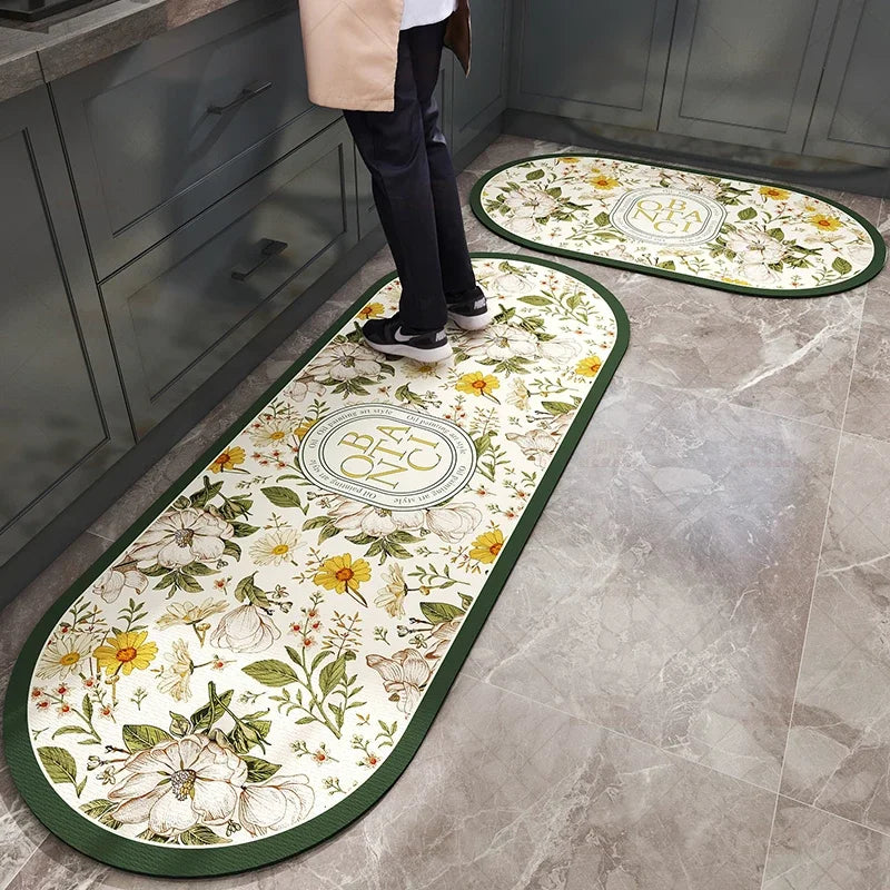 tapis de cuisine arrondi